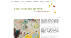 Desktop Screenshot of earlychildhoodcreativity.com